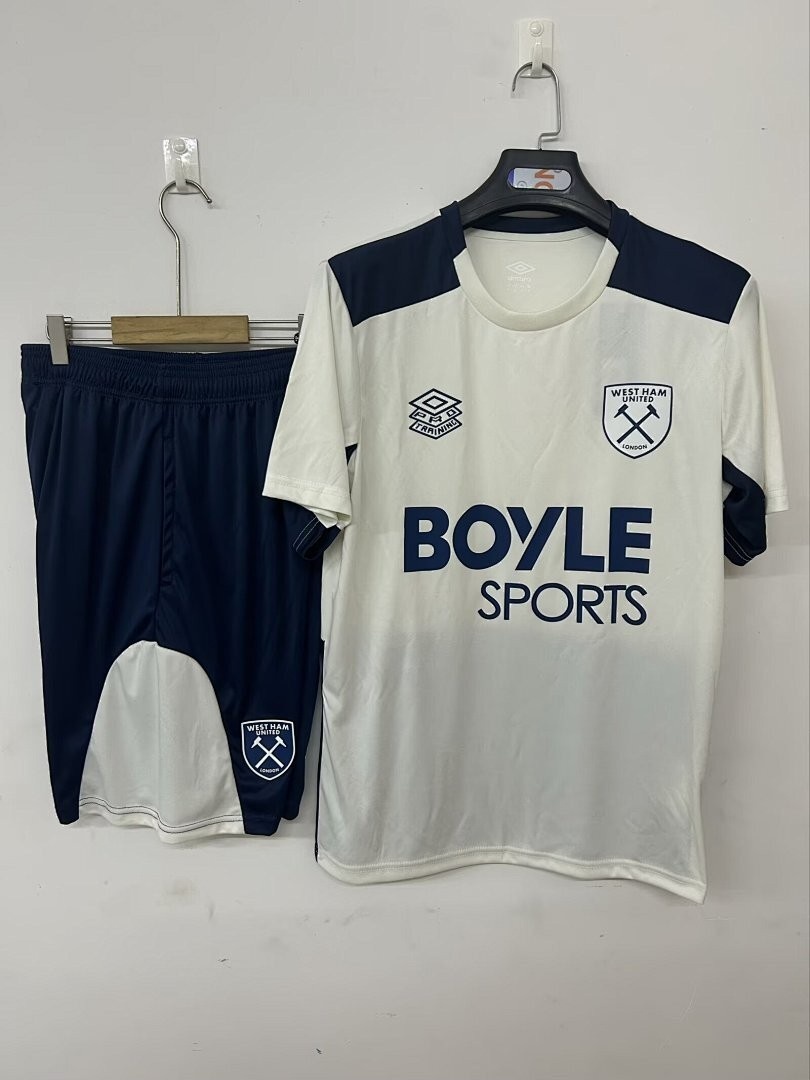 JER-3321_1 West Ham United 25/26 Training T-Shirt Beige - 图片 1