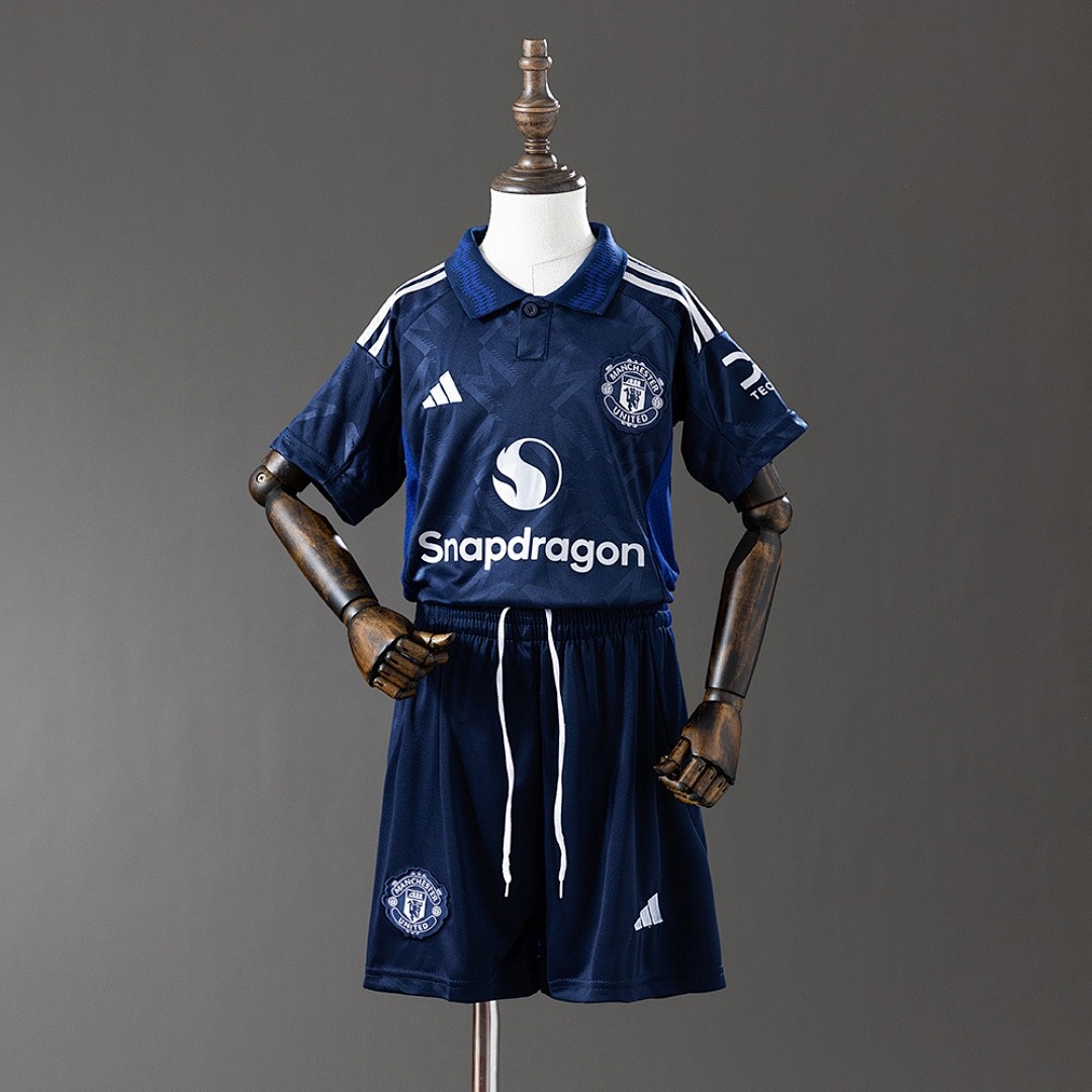 JER-3366_1 Man Utd 24/25 Away Kids Jersey Size 16-28 - 图片 1