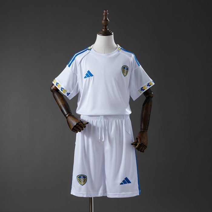 Leeds United 25/26 Home Kids Kit Jersey - 图片 2