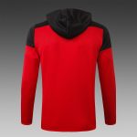 2021 Manchester United Red Long Zip Jacket with Hood S-2XL - 图片 8