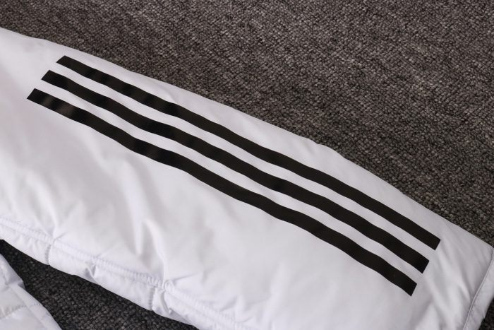 2021 Man Utd White Cotton Jacket - 图片 4