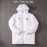 2021 Man Utd White Cotton Jacket - 图片 7