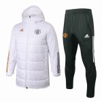 2021 Man Utd White Cotton Jacket - 图片 8