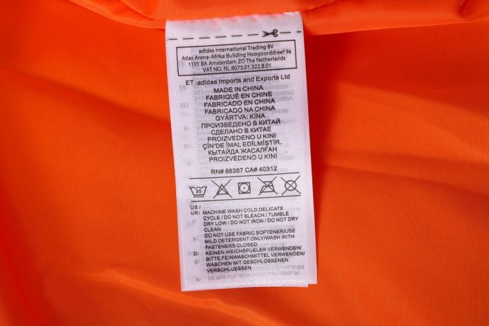2021 Man Utd Orange Cotton Jacket - 图片 5