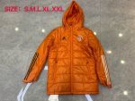 2021 Man Utd Orange Cotton Jacket - 图片 9
