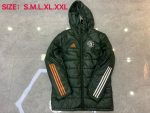 2021 Man Utd Military Green Cotton Jacket - 图片 9
