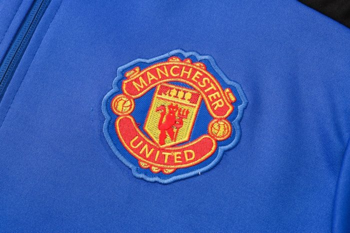 Man Utd 21/22 Long Zipper Jacket Colorful Blue S-2XL - 图片 7