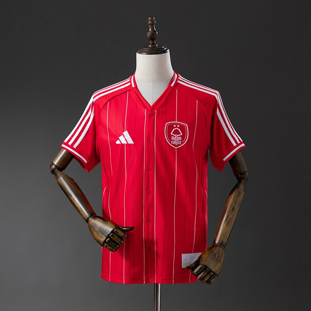 JER-3412_1 Nottingham Forest 2025-2026 Baseball Uniform - 图片 1