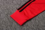 Man Utd 21-22 High Neck Red (White Trim) Long Zipper Jacket - 图片 5