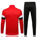 Man Utd 21-22 High Neck Red (White Trim) Long Zipper Jacket - 图片 7