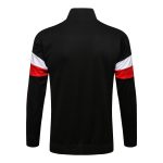 Man Utd 21-22 High Neck Black (White Trim) Long Zipper Jacket - 图片 5
