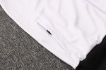 Man Utd 21/22 High Neck Long Sleeve Training Top White with Black Sleeves - 图片 5