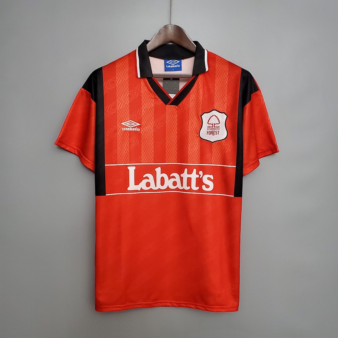 JER-3433_1 Nottingham Forest 1994/1995 Retro Red Jersey - 图片 1