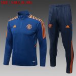 Man Utd 22/23 Indigo Half-Zip Jacket