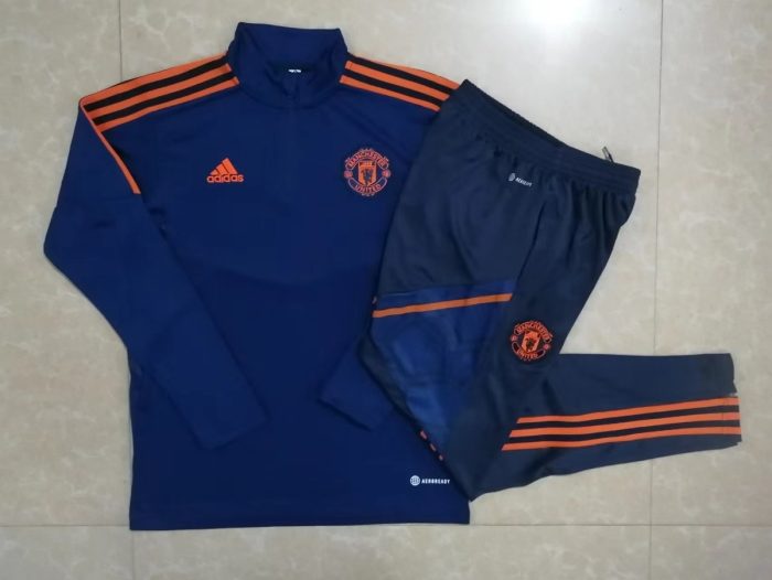 Man Utd 22/23 Indigo Half-Zip Jacket - 图片 9