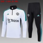 Man Utd 23-24 White Half-Zip Jacket