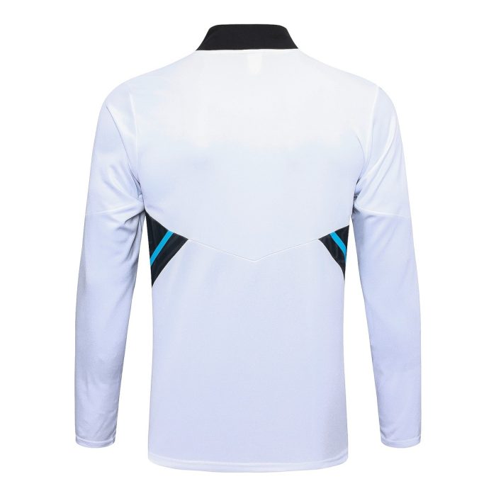 Man Utd 23-24 White Half-Zip Jacket - 图片 8