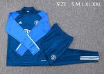 Man Utd 23-24 Semi-Zip Jacket Royal Blue - 图片 2