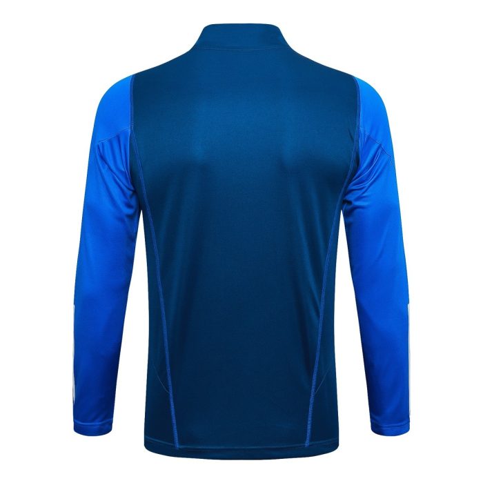 Man Utd 23-24 Semi-Zip Jacket Royal Blue - 图片 8