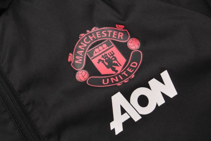 Man Utd 18-19 Black Windbreaker - 图片 4