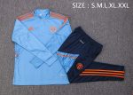 Man Utd 22/23 Half Zip Jacket Lake Blue - 图片 2