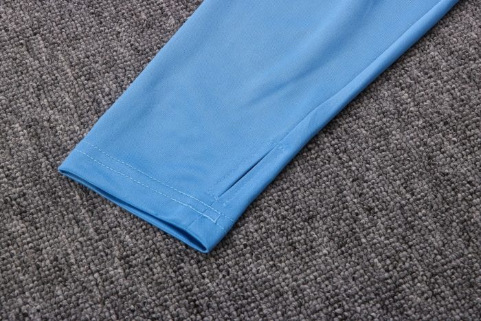 Man Utd 22/23 Half Zip Jacket Lake Blue - 图片 6