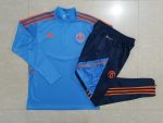 Man Utd 22/23 Half Zip Jacket Lake Blue - 图片 9