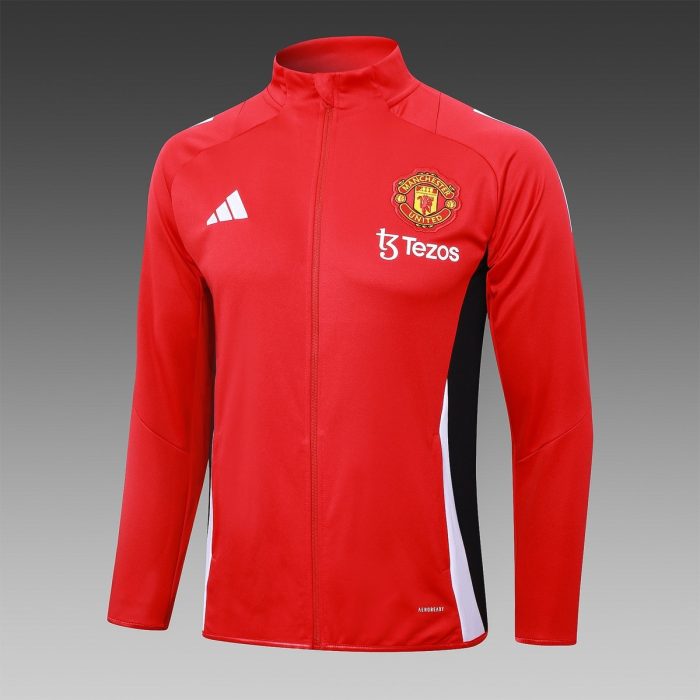 Manchester United 24/25 Red Long Zip Jacket - 图片 8
