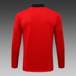 Man Utd 21-22 High Neck Red (Black Trim) Long Zipper Jacket - 图片 8