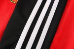 Manchester United 21-22 Red Sleeves Black Long Zip Jacket - 图片 3