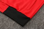 Manchester United 21-22 Red Sleeves Black Long Zip Jacket - 图片 5