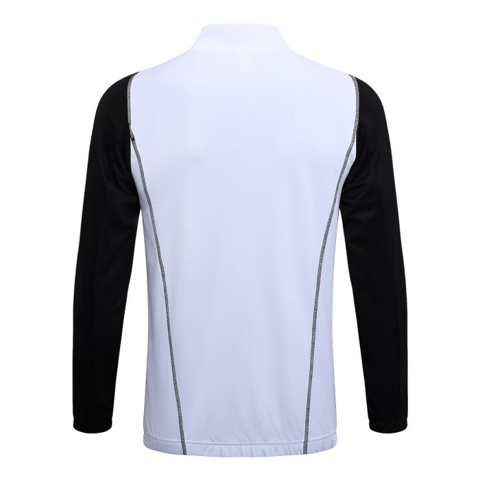 Man Utd 23-24 White Long Zip Jacket - 图片 8
