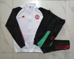 Man Utd 23-24 White Long Zip Jacket - 图片 9