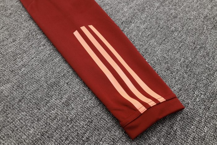 Man Utd 23-24 Half Zip Jacket Maroon - 图片 4