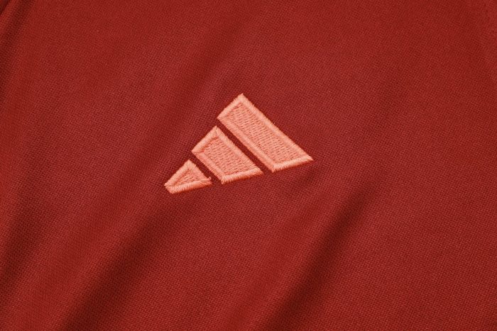 Man Utd 23-24 Half Zip Jacket Maroon - 图片 5
