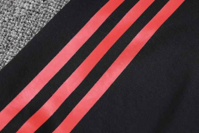 Man Utd 23-24 Half Zip Hoodie Black - 图片 3