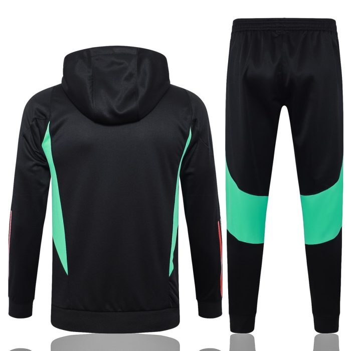 Man Utd 23-24 Half Zip Hoodie Black - 图片 8