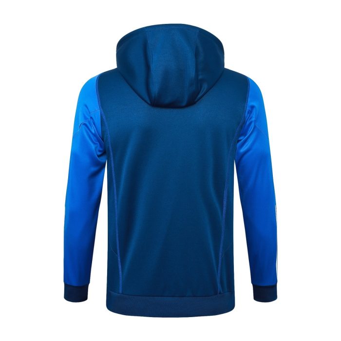 Man Utd 23-24 Half-Zip Hoodie Navy Blue - 图片 8