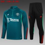 Manchester United 23-24 Half Zip Jacket Dark Green
