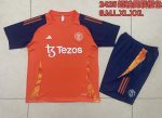 Manchester United 24-25 Orange Short Sleeve Training Shirt - 图片 9