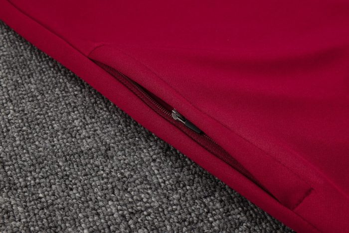 Manchester United 24/25 Long Zip Jacket Maroon - 图片 5