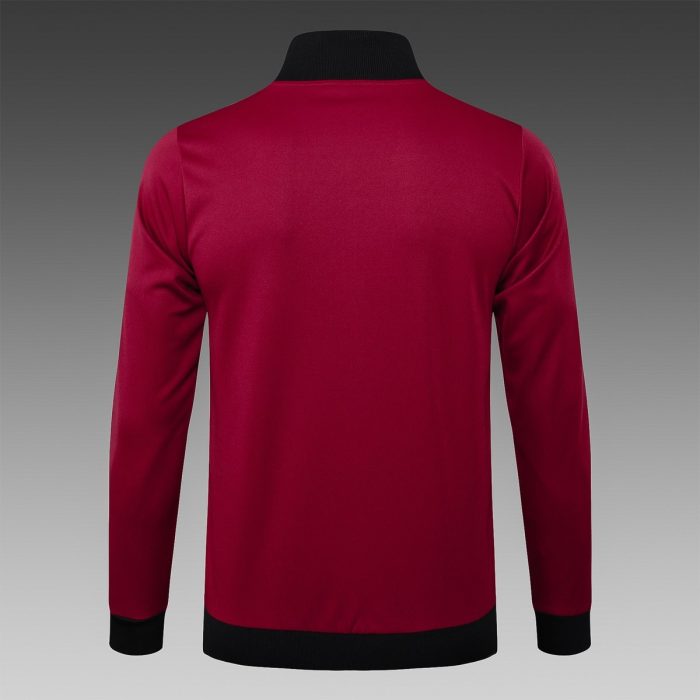 Manchester United 24/25 Long Zip Jacket Maroon - 图片 8