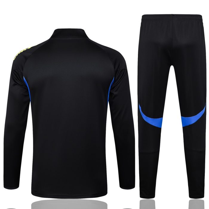 Manchester United Black Half-Zip Jacket - 图片 7