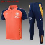 Manchester United 24/25 Polo Shirt Orange