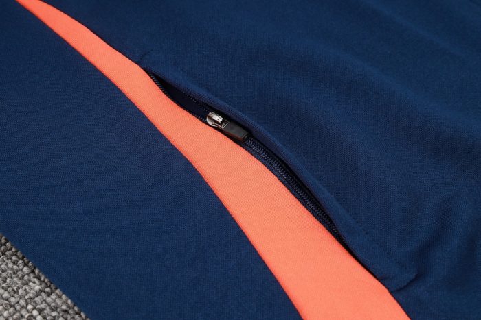 Manchester United 24/25 Long Zip Jacket Navy Blue - 图片 6