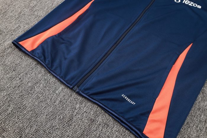 Manchester United 24/25 Long Zip Jacket Navy Blue - 图片 7