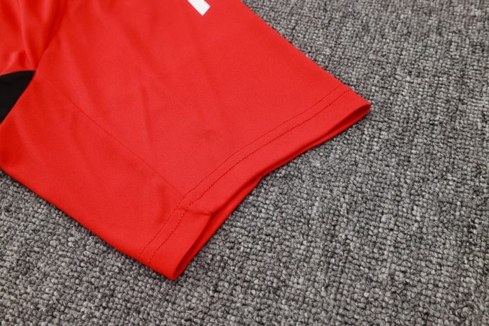 Manchester United 24-25 Red Short Sleeve Training Shirt - 图片 6