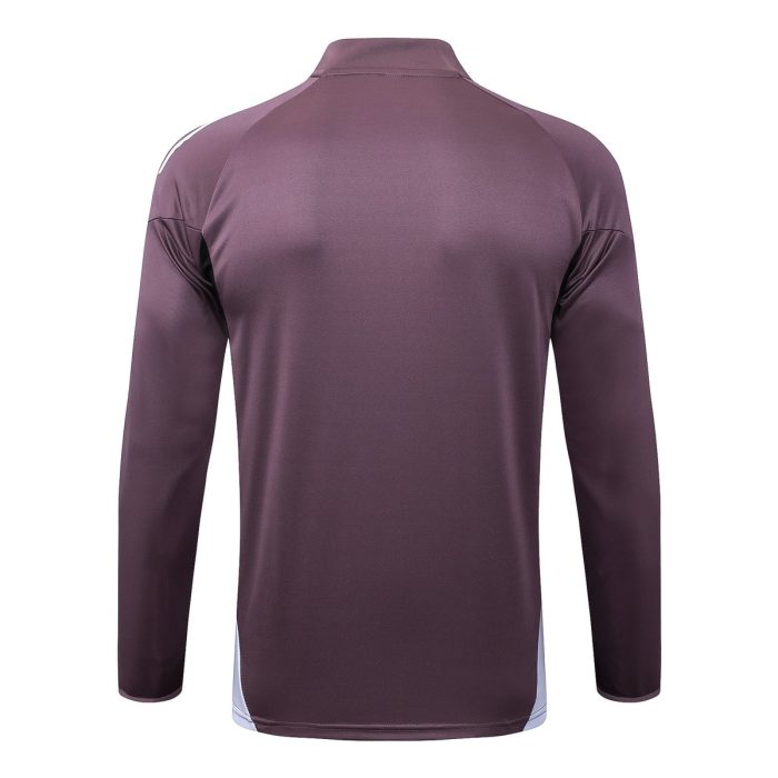 Manchester United 25/26 Half Zip Jacket Grey Purple - 图片 7