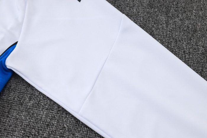 Manchester United White Long Zipper Jacket - 图片 5
