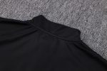 Man Utd Black White Sleeve Half-Zip Jacket - 图片 5